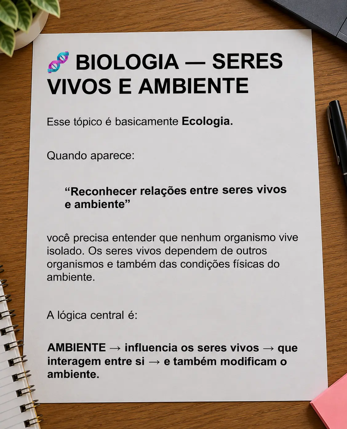 Amostra de página da apostila completa do ENEM