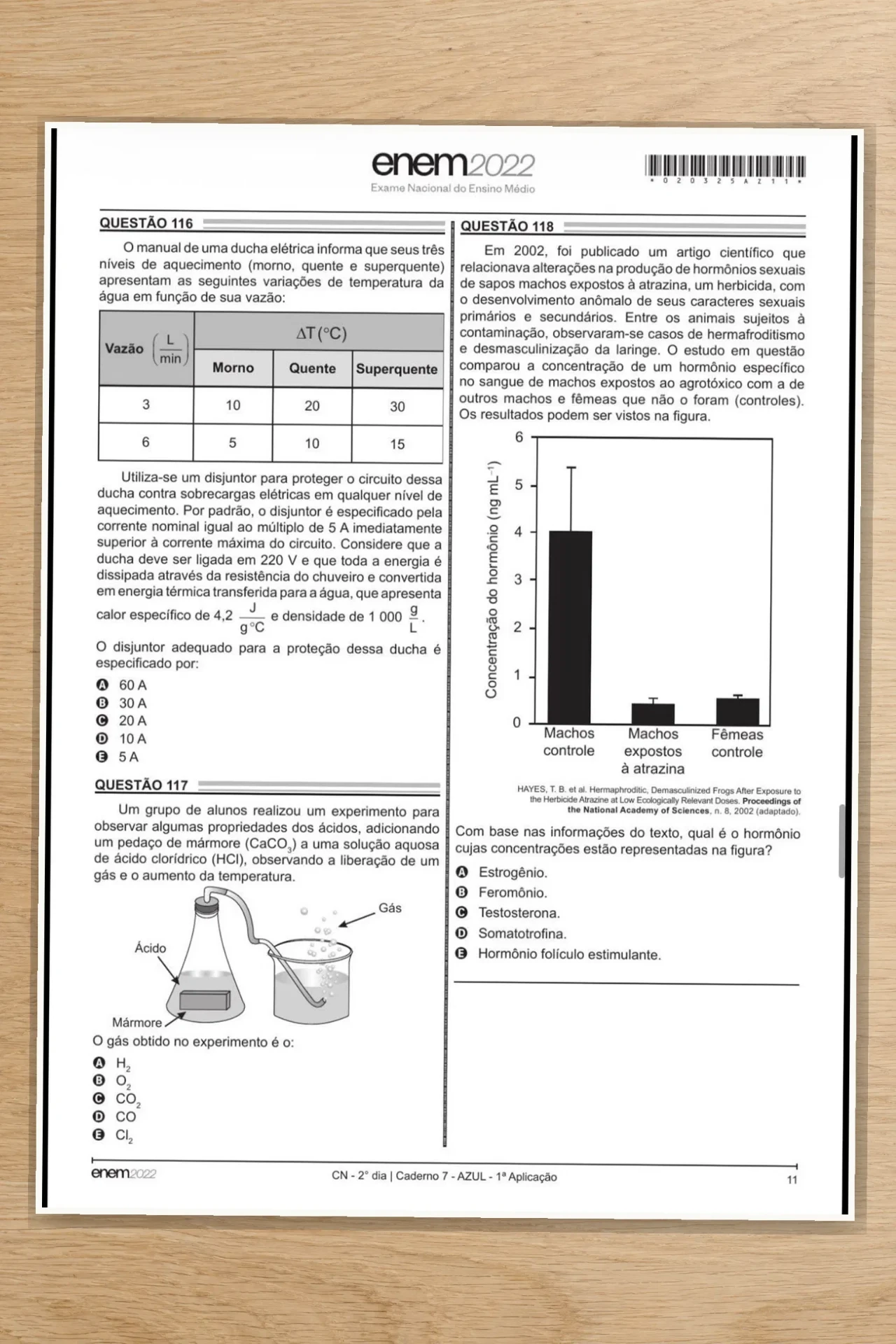 Amostra adicional do material completo do ENEM